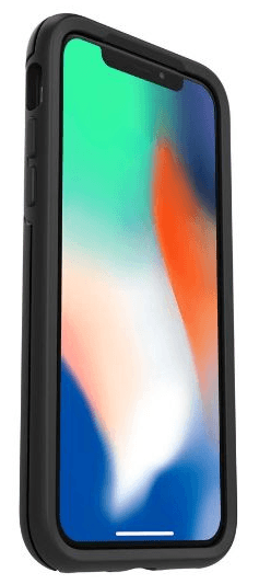 Apple iPhone X in Otterbox Symmetry Leather Holster