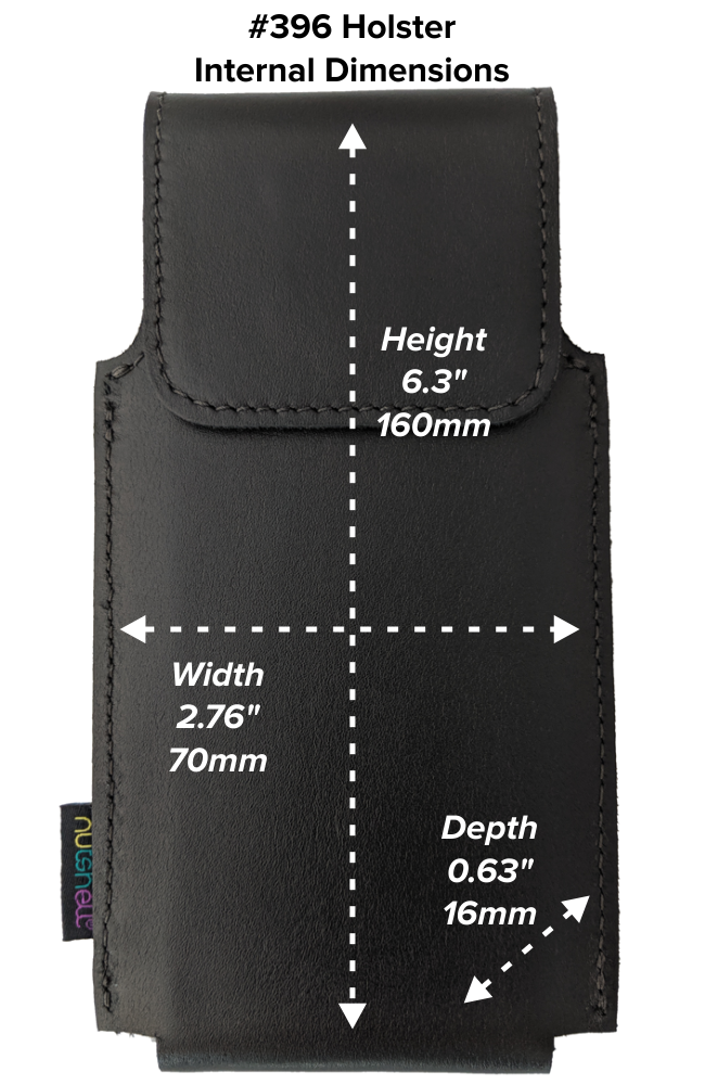 Nutshell #396 Belt Case-160x70x16 mm