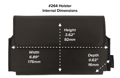 Nutshell #264 Horizontal Holster-175x92x16mm - Nutshell